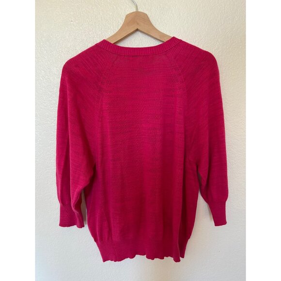 Juicy Couture Womens Medium Cardigan Sweater Pink Long Sleeve Pre-Owned - Picture 4 of 4